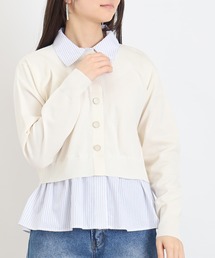 TRUDEA（トルディア）の「シャツイミテーションスポンディッシュニット（ニット/セーター）」