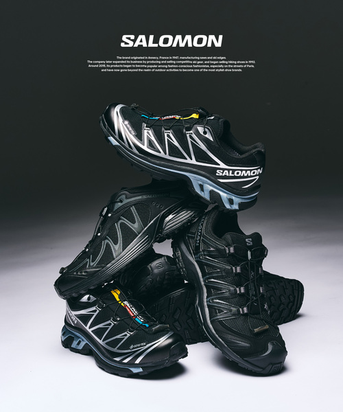 417 EDIFICE(フォーワンセブンエディフィス)の「SALOMON / サロモン XT-6 GTX L47450600(スニーカー・メンズ・ブラック・26cm/26.5cm/27.5cm/28cm/28.5cm/29cm)」の2枚目の写真