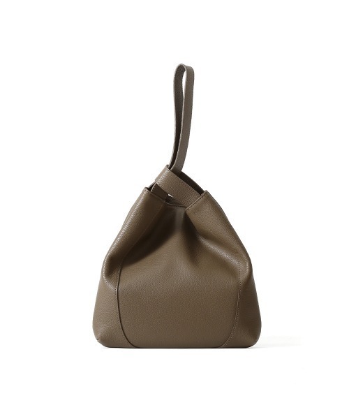 PELLE MORBIDA（ペッレモルビダ）の「Vela（ヴェーラ）VE105ワンハンドルバッグ（ハンドバッグ・レディース・グレイッシュベージュ/アイボリー/ライトブルー/チャコールグレー・FREE）」の3枚目の写真