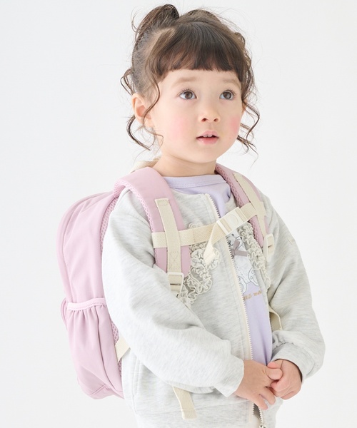 petit main（プティマイン）の「アソートリュック(Sサイズ)（バックパック/リュック・キッズ・ピンク/サックスブルー/アイボリー/ベージュ/チャコール/ネイビー/ライトグリーン・F）」の8枚目の写真