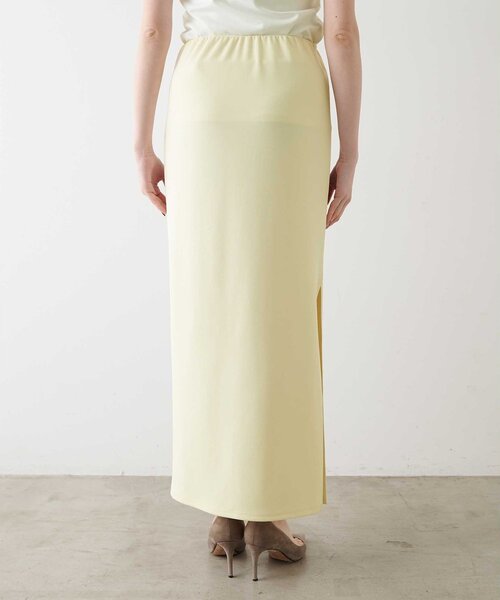Whim Gazette（ウィムガゼット）の「カットジョーゼットスリットスカート（スカート・レディース・レモンイエロー/ブラック/ブラウン・36/38）」の12枚目の写真