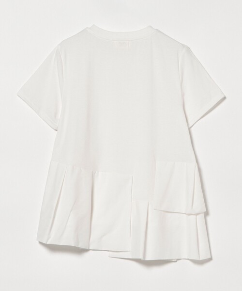 BEAMS HEART（ビームスハート）の「【1枚で主役級】アシンメトリー 異素材 プルオーバー（Tシャツ/カットソー・レディース・ブラック/オフホワイト/オレンジ/ブラウン・FREE）」の18枚目の写真