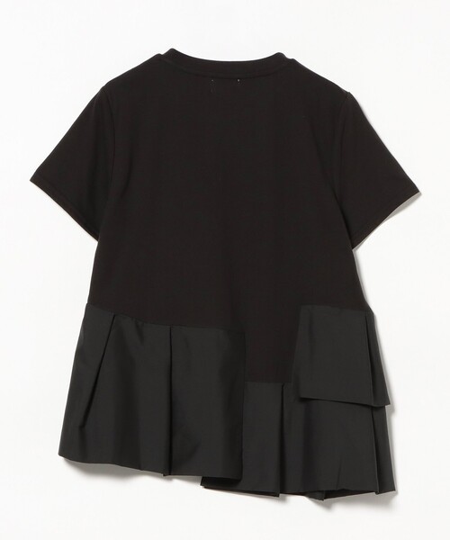 BEAMS HEART（ビームスハート）の「【1枚で主役級】アシンメトリー 異素材 プルオーバー（Tシャツ/カットソー・レディース・ブラック/オフホワイト/オレンジ/ブラウン・FREE）」の22枚目の写真