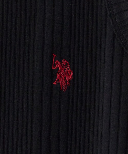 U.S. POLO ASSN.(ユーエスポロアッスン)の「U.S. POLO ASSN./ユーエスポロアッスン リブタンク(タンクトップ・レディース・ブラック/ネイビー/グレー/オフホワイト・M/L/S)」の6枚目の写真