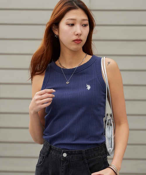 U.S. POLO ASSN.(ユーエスポロアッスン)の「U.S. POLO ASSN./ユーエスポロアッスン リブタンク(タンクトップ・レディース・ブラック/ネイビー/グレー/オフホワイト・M/L/S)」の18枚目の写真