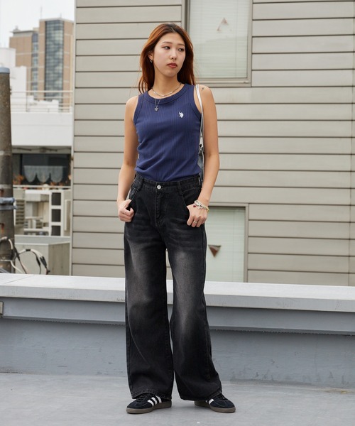U.S. POLO ASSN.(ユーエスポロアッスン)の「U.S. POLO ASSN./ユーエスポロアッスン リブタンク(タンクトップ・レディース・ブラック/ネイビー/グレー/オフホワイト・M/L/S)」の22枚目の写真