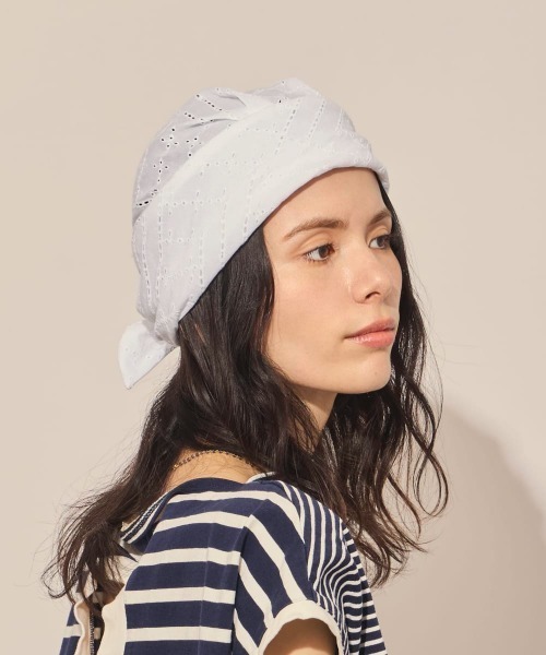 arth(アース)の「arth Cotton Race Head Wrap / アース(ヘアバンド・レディース・ブラック/ホワイト・FREE)」の3枚目の写真