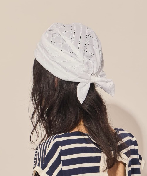 arth(アース)の「arth Cotton Race Head Wrap / アース(ヘアバンド・レディース・ブラック/ホワイト・FREE)」の6枚目の写真