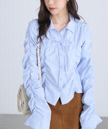 FREE'S MART（フリーズマート）の「◆シャーリングアソートシャツ（シャツ/ブラウス）」