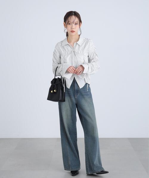 FREE'S MART（フリーズマート）の「◆シャーリングアソートシャツ（シャツ/ブラウス・レディース・ホワイト系その他2/ベージュ系その他/ホワイト系その他/ブルー系その他・FREE）」の10枚目の写真