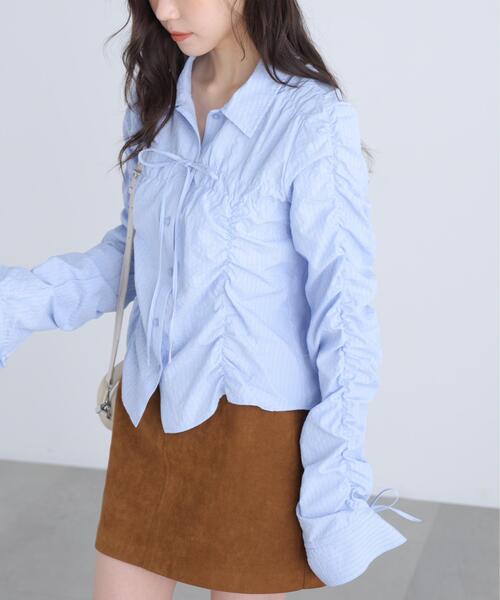 FREE'S MART（フリーズマート）の「◆シャーリングアソートシャツ（シャツ/ブラウス・レディース・ホワイト系その他2/ベージュ系その他/ホワイト系その他/ブルー系その他・FREE）」の20枚目の写真