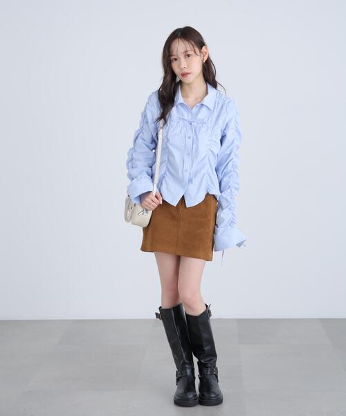 FREE'S MART（フリーズマート）の「◆シャーリングアソートシャツ（シャツ/ブラウス・レディース・ホワイト系その他2/ベージュ系その他/ホワイト系その他/ブルー系その他・FREE）」の15枚目の写真