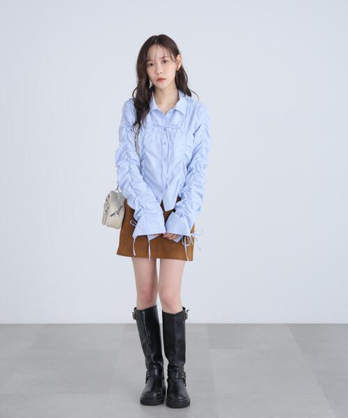 FREE'S MART（フリーズマート）の「◆シャーリングアソートシャツ（シャツ/ブラウス・レディース・ホワイト系その他2/ベージュ系その他/ホワイト系その他/ブルー系その他・FREE）」の14枚目の写真