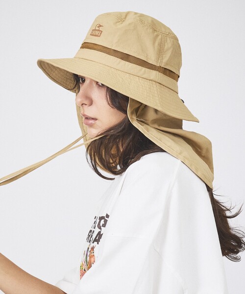 CHUMS(チャムス)の「【CHUMS / チャムス】サンシェードハット / ユニセックス / 帽子(ハット・メンズ・ベージュ・フリー)」の1枚目の写真