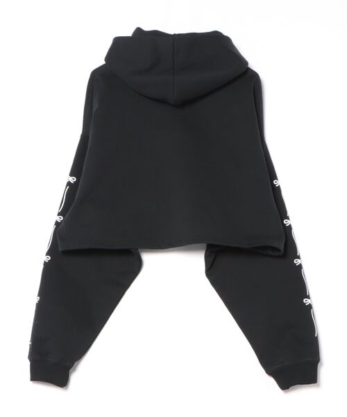 セール】【RS】【Little sunny bite】short ribbon sweat hoodie