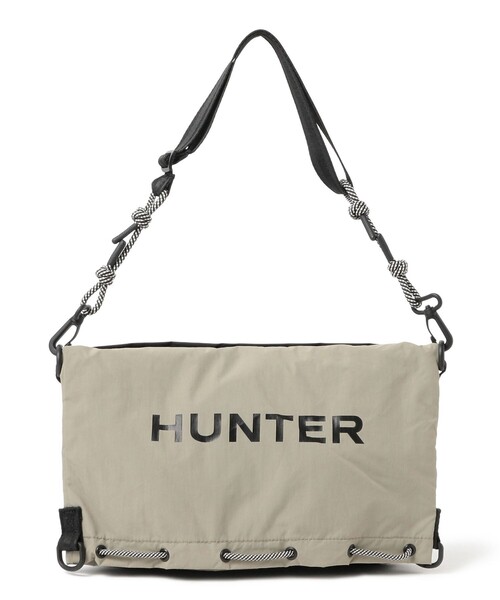 HUNTER(ハンター)の「【WEB限定】HUNTER / トラベル マルチファンクション サコッシュ(ショルダーバッグ・レディース・グレー/ブラック・ONE SIZE)」の2枚目の写真