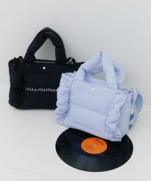 JILL by JILL STUART(ジルバイジルスチュアート)の「パフフリルトート(トートバッグ・レディース・ブラック/ブルー/ホワイト・FREE)」の1枚目の写真