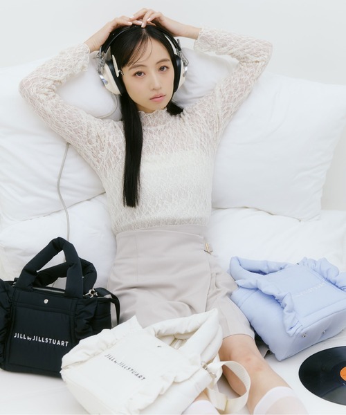 JILL by JILL STUART(ジルバイジルスチュアート)の「パフフリルトート(トートバッグ・レディース・ブラック/ブルー/ホワイト・FREE)」の10枚目の写真