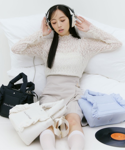 JILL by JILL STUART(ジルバイジルスチュアート)の「パフフリルトート(トートバッグ・レディース・ブラック/ブルー/ホワイト・FREE)」の11枚目の写真