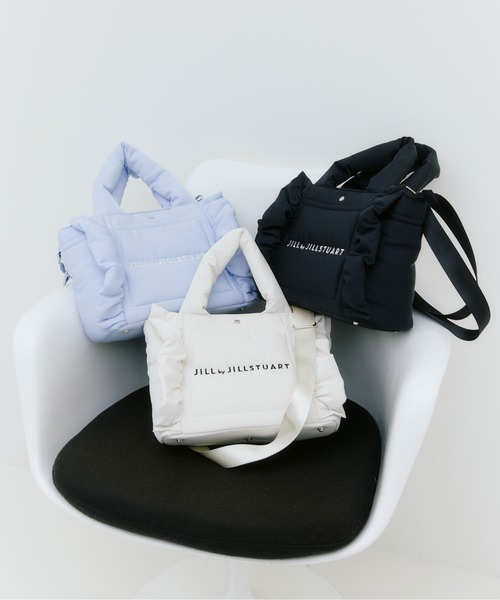 JILL by JILL STUART(ジルバイジルスチュアート)の「パフフリルトート(トートバッグ・レディース・ブラック/ブルー/ホワイト・FREE)」の12枚目の写真
