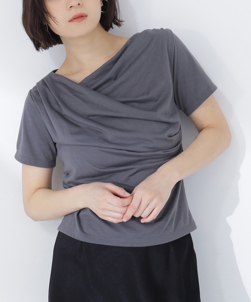 NATURAL BEAUTY Tシャツ カットソー ◇コンパクトドレープカットソー（Tシャツ/カットソー）｜NATURAL