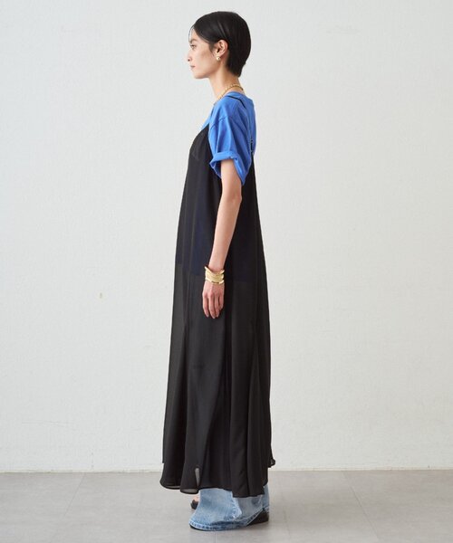 LOUNGEDRESS（ラウンジドレス）の「シアーキャミワンピース（ワンピース・レディース・ブラック・FREE）」の7枚目の写真