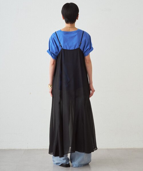 LOUNGEDRESS（ラウンジドレス）の「シアーキャミワンピース（ワンピース・レディース・ブラック・FREE）」の8枚目の写真