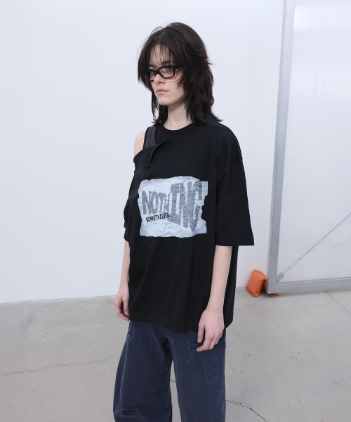 LCDC TM(エルシーディーシーティーエム)の「OPENED OVERSIZED T-SHIRT (BLACK)(Tシャツ/カットソー・レディース・その他・OS)」の6枚目の写真