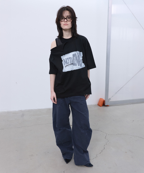 LCDC TM(エルシーディーシーティーエム)の「OPENED OVERSIZED T-SHIRT (BLACK)(Tシャツ/カットソー・レディース・その他・OS)」の11枚目の写真