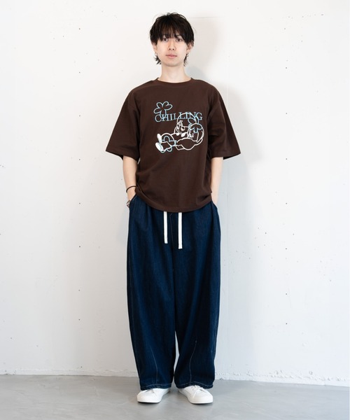 bashful base Oriental(バッシュフルベースオリエンタル)の「【bbO】バッシュフルくんCHILLING T(Tシャツ/カットソー・メンズ・ブラウン/ホワイト/ブラック・LARGE/MEDIUM/SMALL)」の21枚目の写真