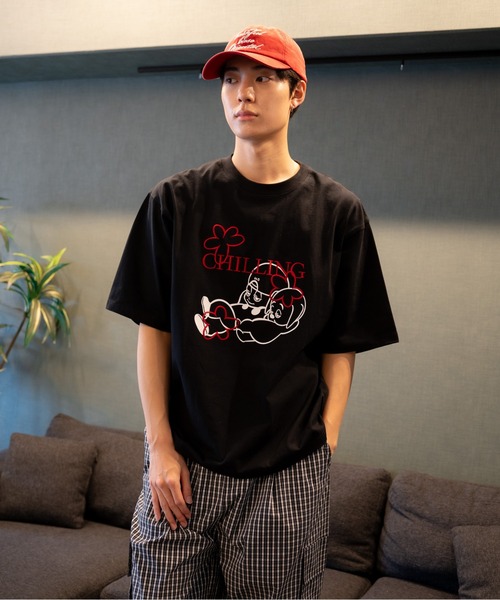 bashful base Oriental(バッシュフルベースオリエンタル)の「【bbO】バッシュフルくんCHILLING T(Tシャツ/カットソー・メンズ・ブラウン/ホワイト/ブラック・LARGE/MEDIUM/SMALL)」の14枚目の写真