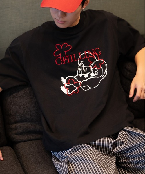 bashful base Oriental(バッシュフルベースオリエンタル)の「【bbO】バッシュフルくんCHILLING T(Tシャツ/カットソー・メンズ・ブラウン/ホワイト/ブラック・LARGE/MEDIUM/SMALL)」の17枚目の写真