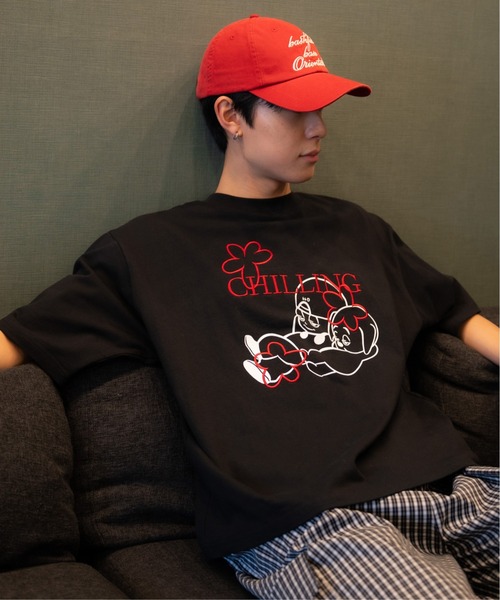 bashful base Oriental(バッシュフルベースオリエンタル)の「【bbO】バッシュフルくんCHILLING T(Tシャツ/カットソー・メンズ・ブラウン/ホワイト/ブラック・LARGE/MEDIUM/SMALL)」の18枚目の写真