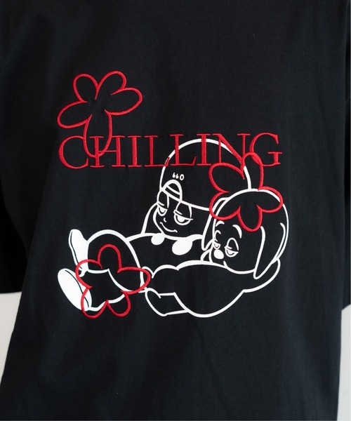 bashful base Oriental(バッシュフルベースオリエンタル)の「【bbO】バッシュフルくんCHILLING T(Tシャツ/カットソー・メンズ・ブラウン/ホワイト/ブラック・LARGE/MEDIUM/SMALL)」の20枚目の写真