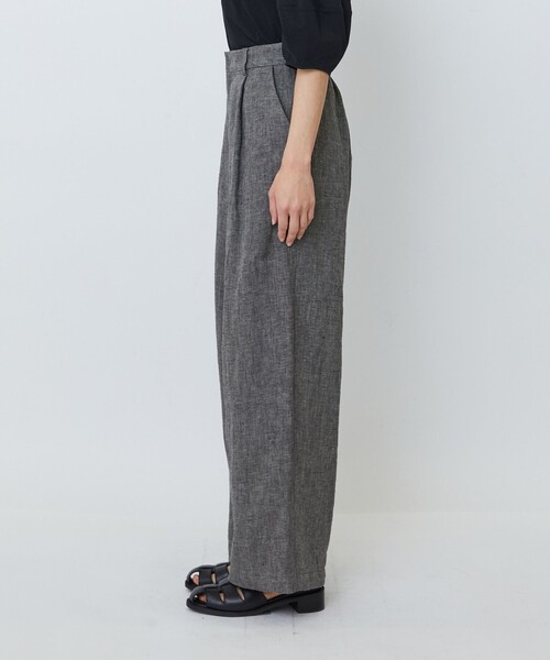 LOISIR(ロワズィール)の「【MTサイズ有り】リネンツイルワイドパンツ(その他パンツ・レディース・ブラック系その他・M/MT)」の8枚目の写真