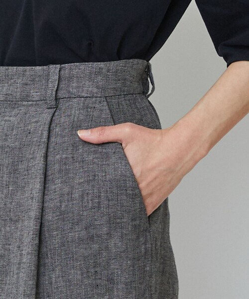 LOISIR(ロワズィール)の「【MTサイズ有り】リネンツイルワイドパンツ(その他パンツ・レディース・ブラック系その他・M/MT)」の12枚目の写真