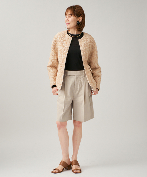 VERMEIL par iena（ヴェルメイユパーイエナ）の「Clean Linen ショーツ（その他パンツ・レディース・キャメル/ベージュ・38/36）」の14枚目の写真