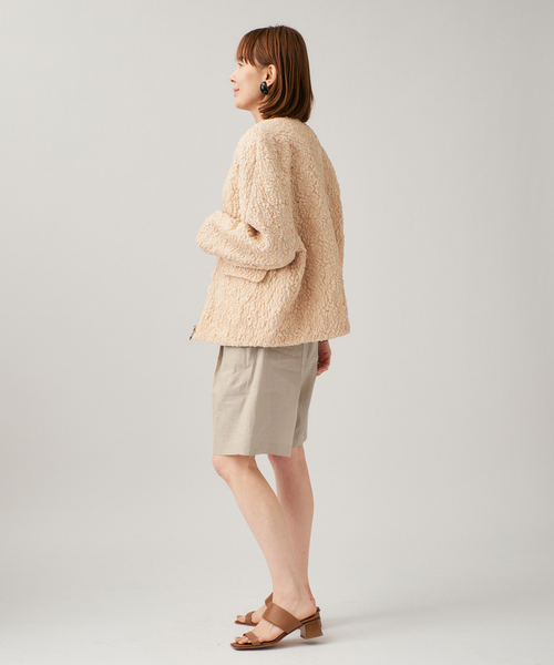 VERMEIL par iena（ヴェルメイユパーイエナ）の「Clean Linen ショーツ（その他パンツ・レディース・キャメル/ベージュ・38/36）」の15枚目の写真