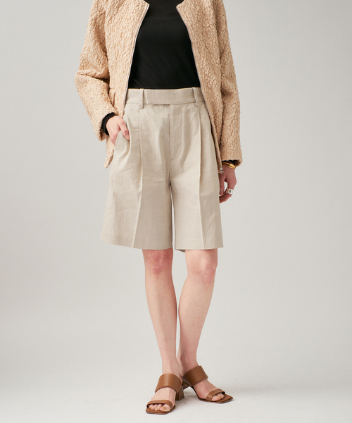 VERMEIL par iena（ヴェルメイユパーイエナ）の「Clean Linen ショーツ（その他パンツ・レディース・キャメル/ベージュ・38/36）」の18枚目の写真