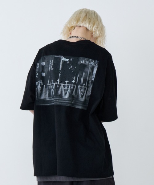 AIVER（アイバー）の「AIVER　S GRAVE S/S TEE (MONO)（Tシャツ/カットソー・メンズ・ブラック/チャコールグレー・SMALL/MEDIUM/LARGE）」の7枚目の写真