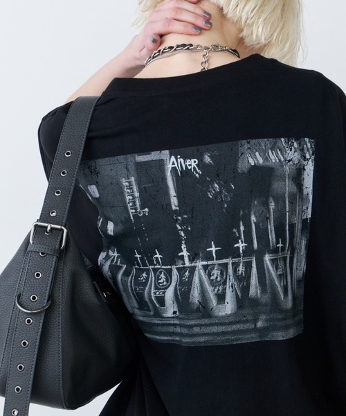 AIVER（アイバー）の「AIVER　S GRAVE S/S TEE (MONO)（Tシャツ/カットソー・メンズ・ブラック/チャコールグレー・SMALL/MEDIUM/LARGE）」の10枚目の写真