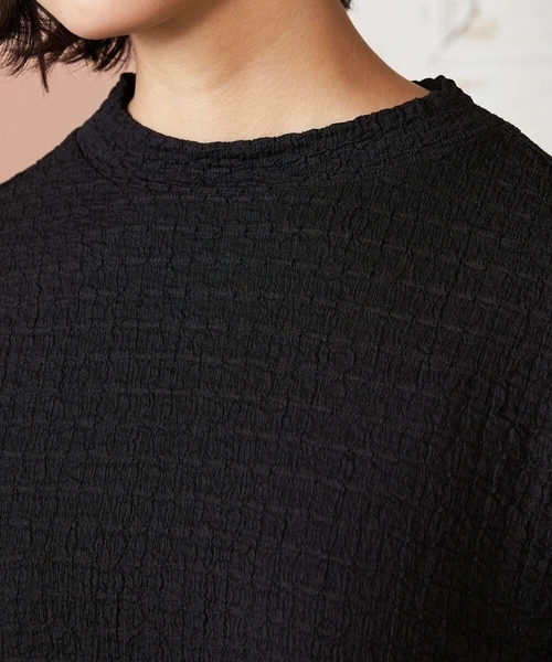 Jocomomola(ホコモモラ)の「Techos シャーリングカットソー(Tシャツ/カットソー・レディース・ブラック/ピンク・40)」の7枚目の写真