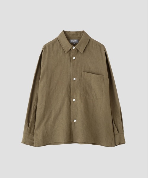 MARGARET HOWELL(マーガレットハウエル)の「SHIRTING LINEN(シャツ/ブラウス・メンズ・ブルー/ベージュ・SMALL/MEDIUM/LARGE/X-LARGE)」の5枚目の写真
