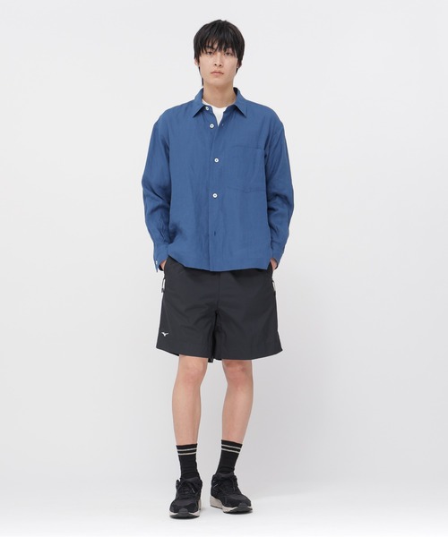 MARGARET HOWELL(マーガレットハウエル)の「SHIRTING LINEN(シャツ/ブラウス・メンズ・ブルー/ベージュ・SMALL/MEDIUM/LARGE/X-LARGE)」の7枚目の写真