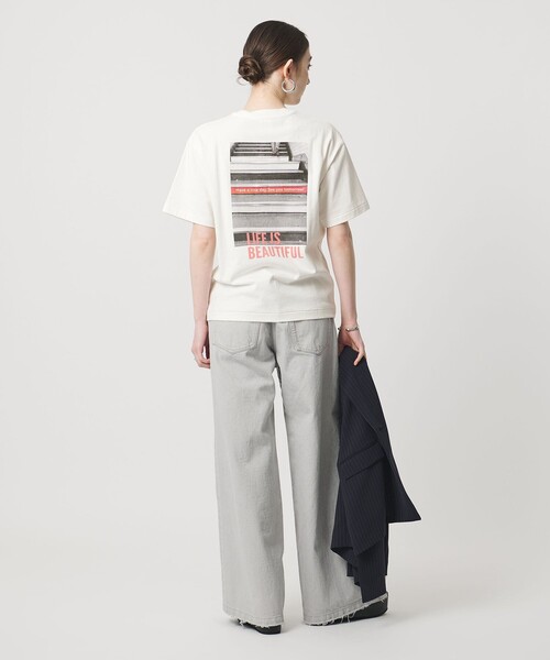 HANDTEX(ハンドテックス)の「【別注】<HANDTEX>BEAUTIFUL Tシャツ(Tシャツ/カットソー・レディース・ホワイト・F)」の3枚目の写真