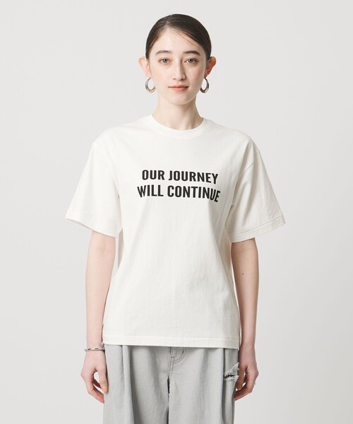 HANDTEX(ハンドテックス)の「【別注】<HANDTEX>BEAUTIFUL Tシャツ(Tシャツ/カットソー・レディース・ホワイト・F)」の4枚目の写真
