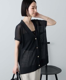 WEB限定】[DANTON/ダントン] ドットボタン Vネックスウェット
