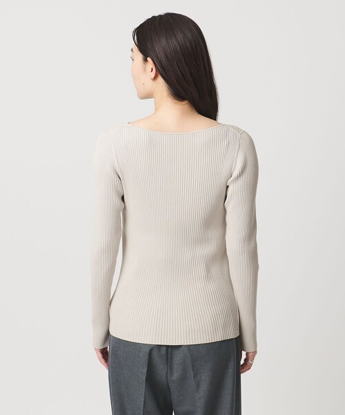 MARW UNITED ARROWS(マルゥ ユナイテッドアローズ)の「<MARW UNITED ARROWS>リブ ボートネック ニット(ニット/セーター・レディース・ネイビー/オフホワイト/ブラック/ライトグレー・FREE)」の15枚目の写真