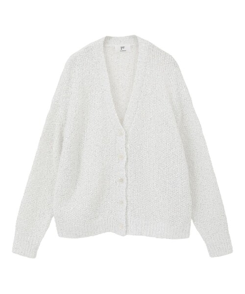 1er Arrondissement(プルミエアロンディスモン)の「ファンシーヤーンカーディガン(カーディガン/ボレロ・レディース・ベージュ/オフホワイト・FREE)」の8枚目の写真