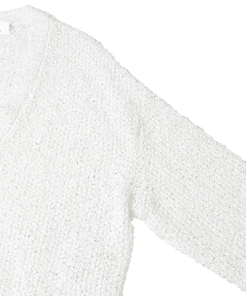 1er Arrondissement(プルミエアロンディスモン)の「ファンシーヤーンカーディガン(カーディガン/ボレロ・レディース・ベージュ/オフホワイト・FREE)」の14枚目の写真
